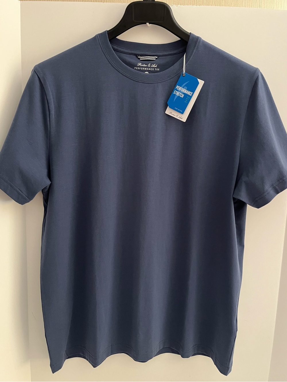 Porter & Ash 95% Cotton 4-way Stretch Short Sleeve Crew Neck Casual Top/Tshirt